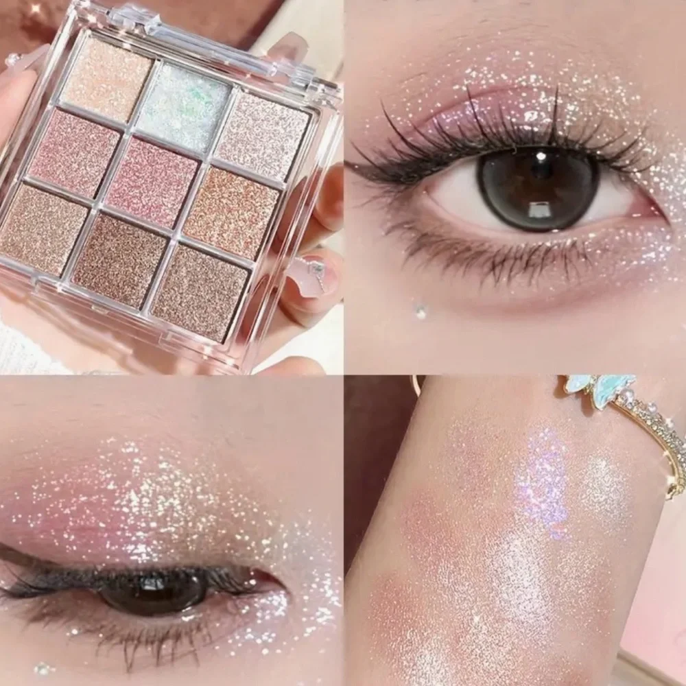 Glitter Eyeshadow Palette - Pink and Gold
